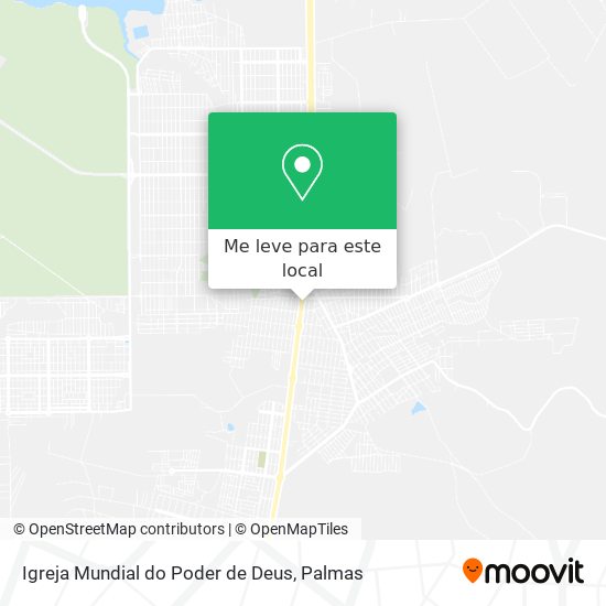 Igreja Mundial do Poder de Deus mapa