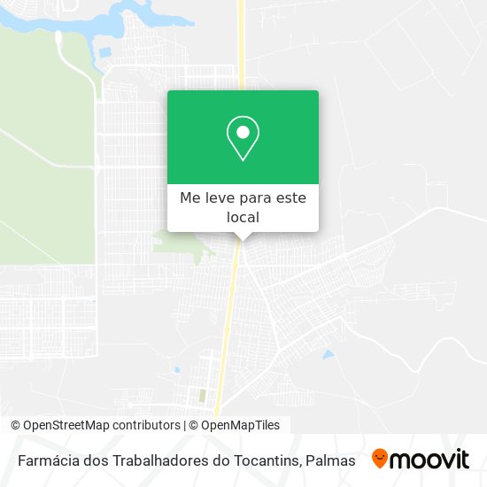 Farmácia dos Trabalhadores do Tocantins mapa