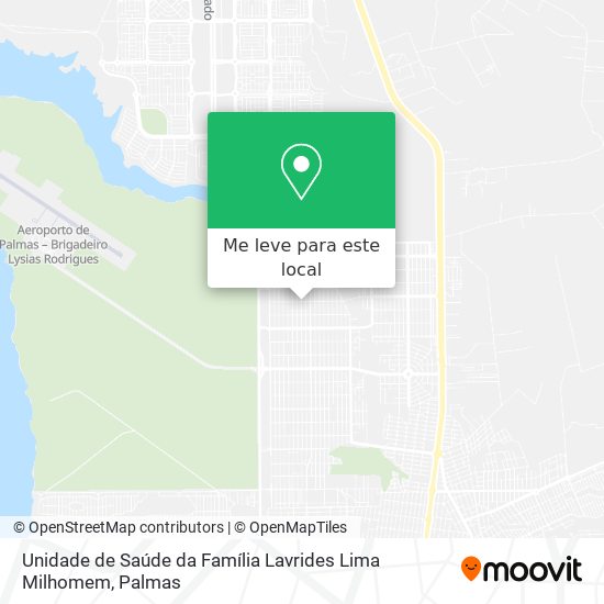 Unidade de Saúde da Família Lavrides Lima Milhomem mapa