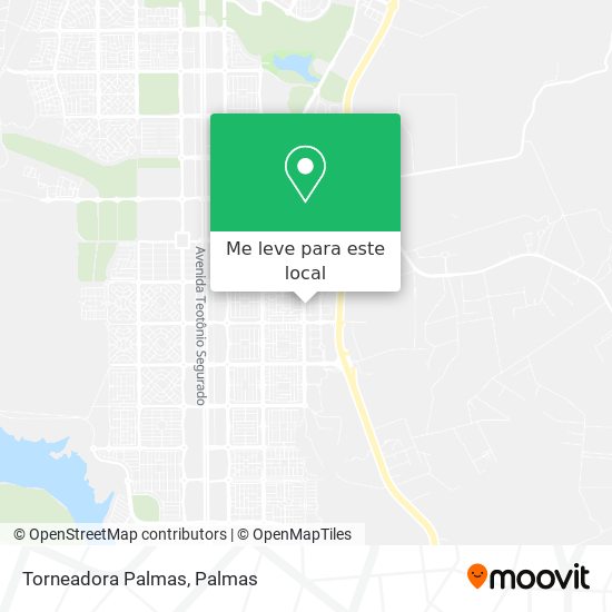 Torneadora Palmas mapa