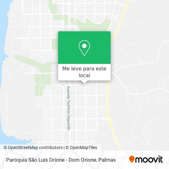 Paróquia São Luís Orione - Dom Orione mapa