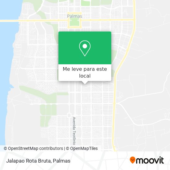 Jalapao Rota Bruta mapa