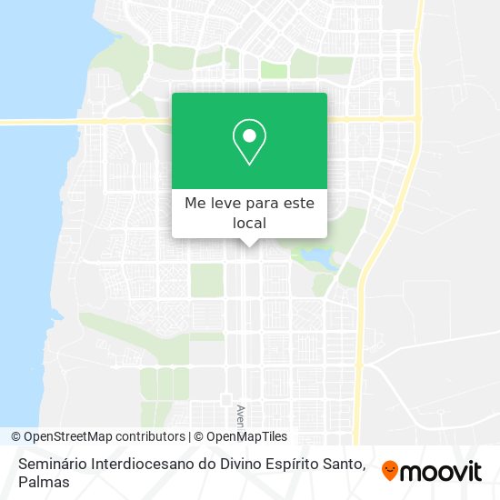 Seminário Interdiocesano do Divino Espírito Santo mapa