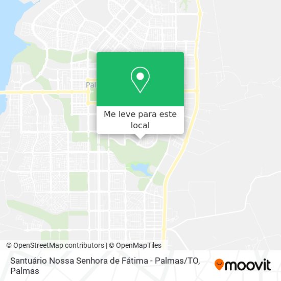 Santuário Nossa Senhora de Fátima - Palmas / TO mapa