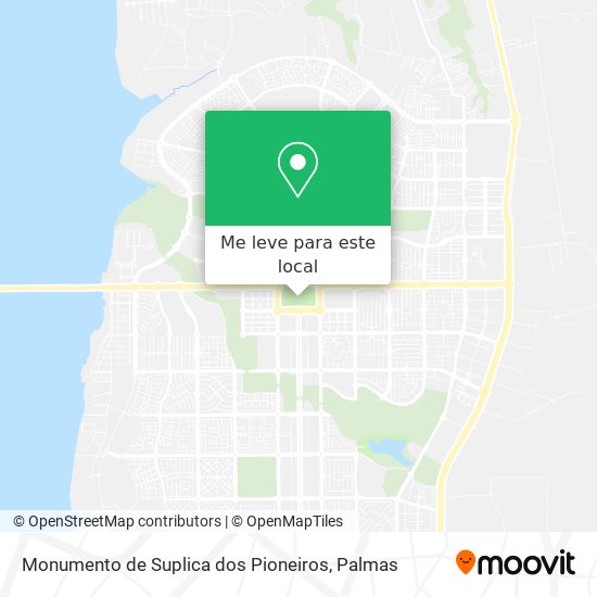 Monumento de Suplica dos Pioneiros mapa