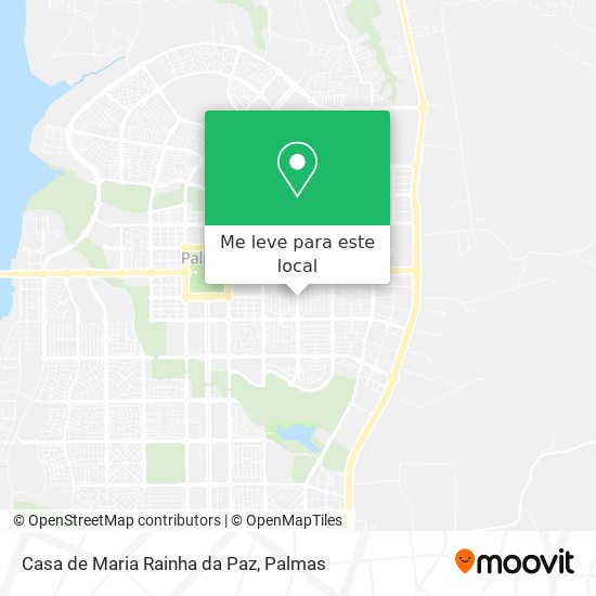 Casa de Maria Rainha da Paz mapa