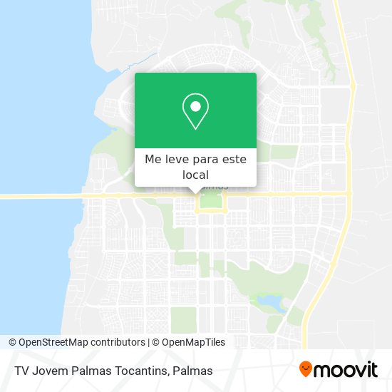 TV Jovem Palmas Tocantins mapa