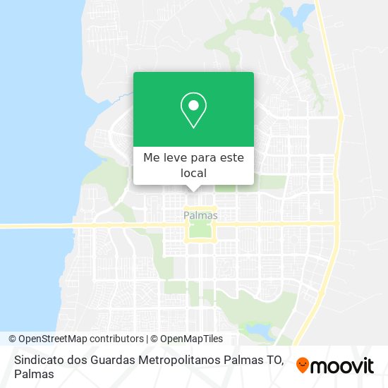 Sindicato dos Guardas Metropolitanos Palmas TO mapa