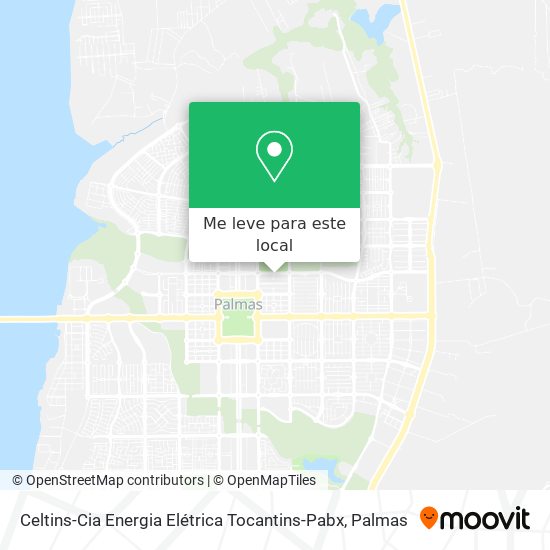 Celtins-Cia Energia Elétrica Tocantins-Pabx mapa