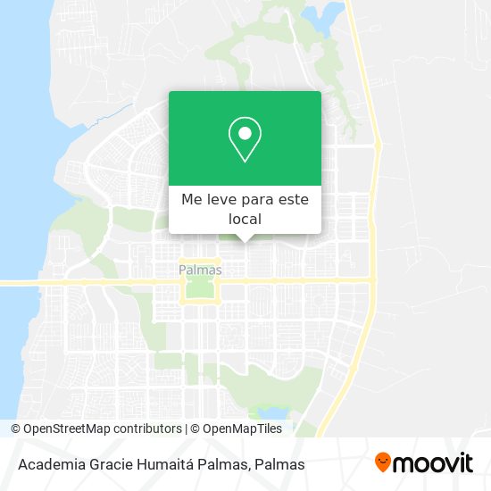 Academia Gracie Humaitá Palmas mapa
