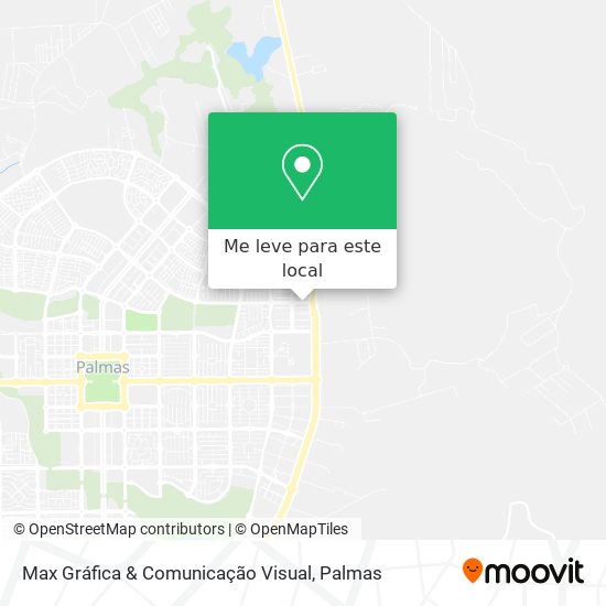 Max Gráfica & Comunicação Visual mapa