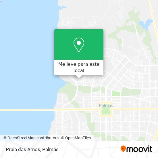 Praia das Arnos mapa