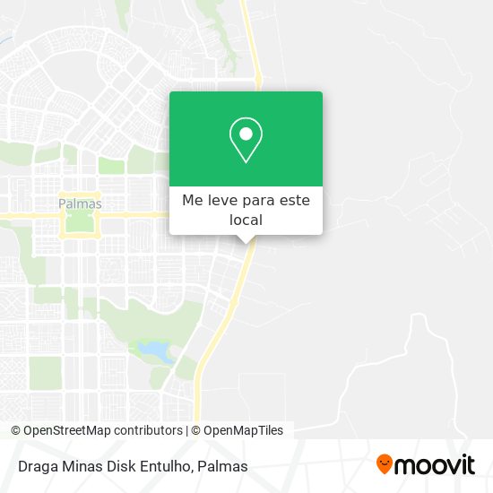 Draga Minas Disk Entulho mapa