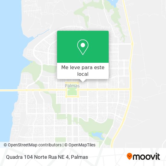 Quadra 104 Norte Rua NE 4 mapa