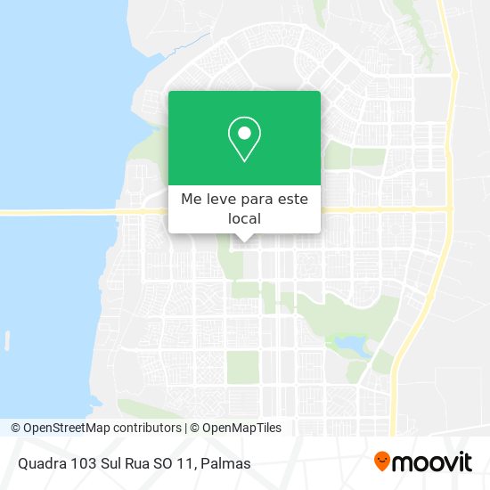 Quadra 103 Sul Rua SO 11 mapa