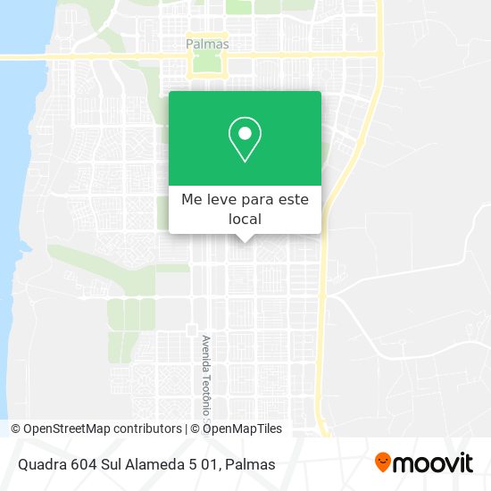 Quadra 604 Sul Alameda 5 01 mapa