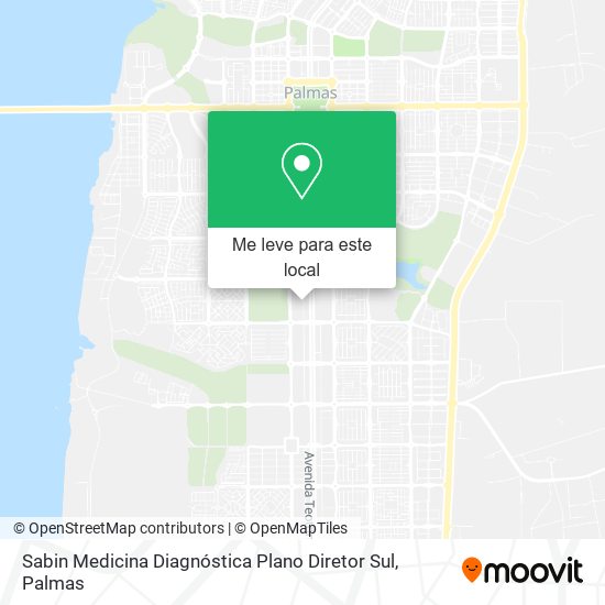 Sabin Medicina Diagnóstica Plano Diretor Sul mapa