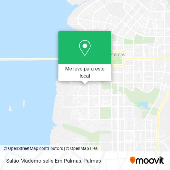 Salão Mademoiselle Em Palmas mapa