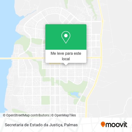 Secretaria de Estado da Justiça mapa