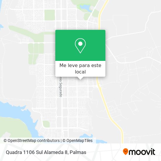 Quadra 1106 Sul Alameda 8 mapa