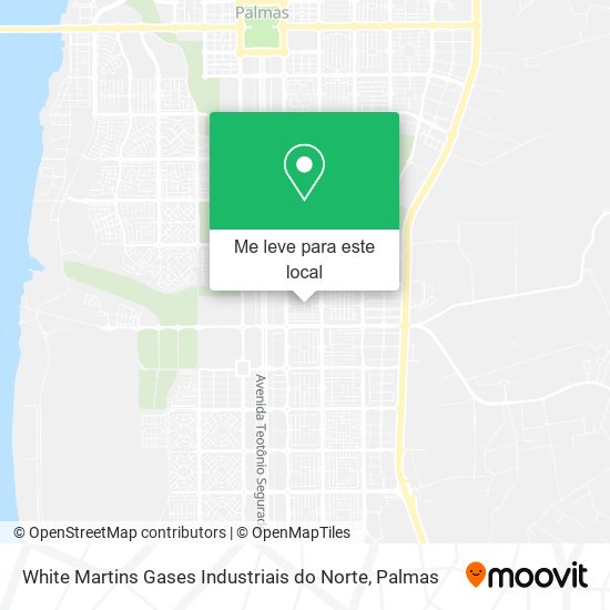 White Martins Gases Industriais do Norte mapa