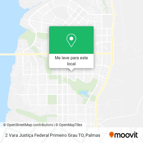 2 Vara Justiça Federal Primeiro Grau TO mapa