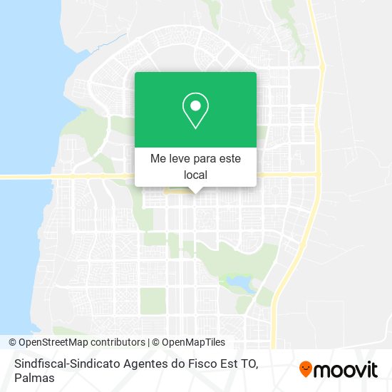 Sindfiscal-Sindicato Agentes do Fisco Est TO mapa