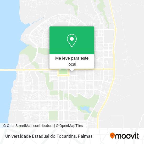 Universidade Estadual do Tocantins mapa