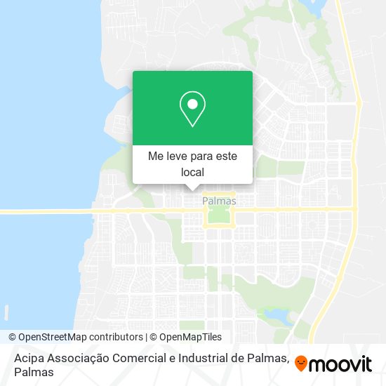 Acipa Associação Comercial e Industrial de Palmas mapa