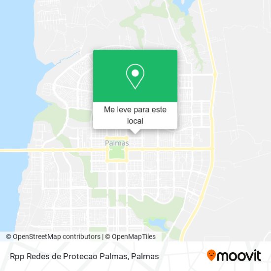 Rpp Redes de Protecao Palmas mapa