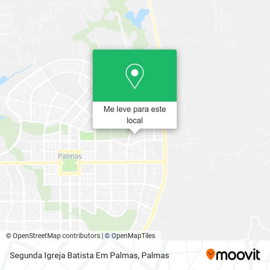 Segunda Igreja Batista Em Palmas mapa