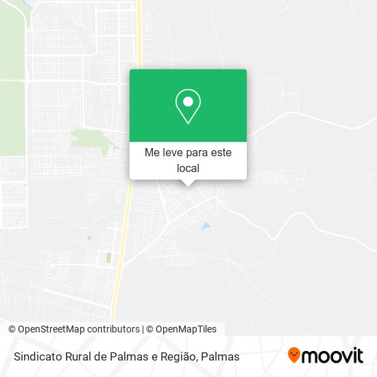 Sindicato Rural de Palmas e Região mapa