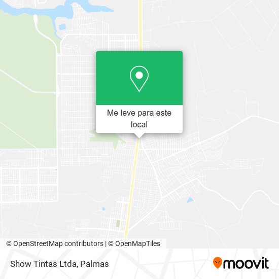Show Tintas Ltda mapa