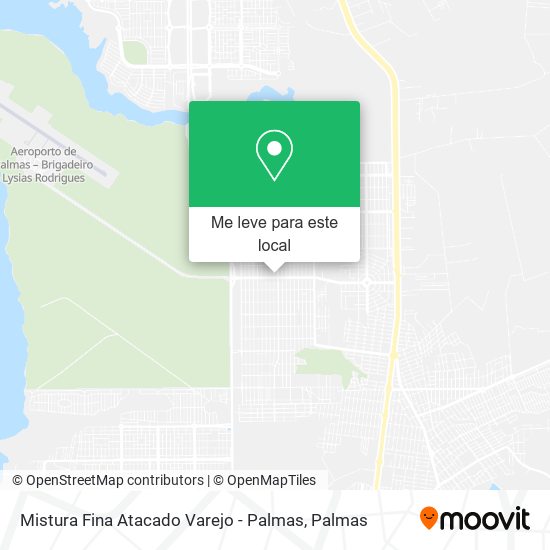 Mistura Fina Atacado Varejo - Palmas mapa