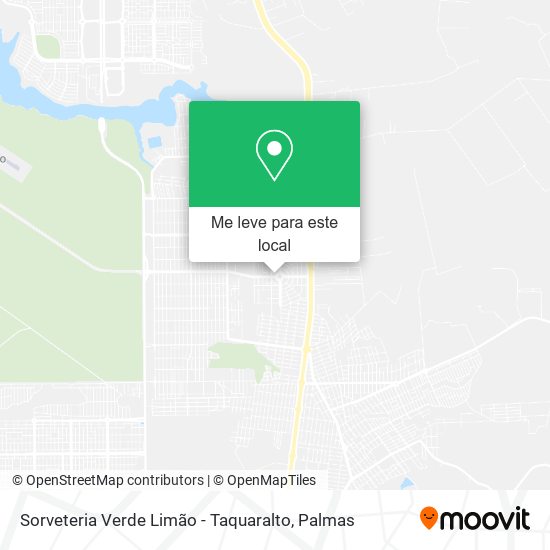 Sorveteria Verde Limão - Taquaralto mapa