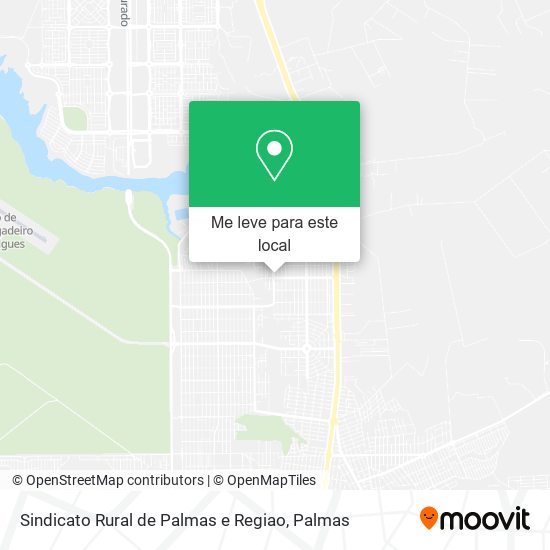 Sindicato Rural de Palmas e Regiao mapa