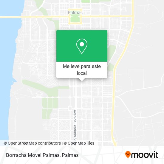 Borracha Movel Palmas mapa