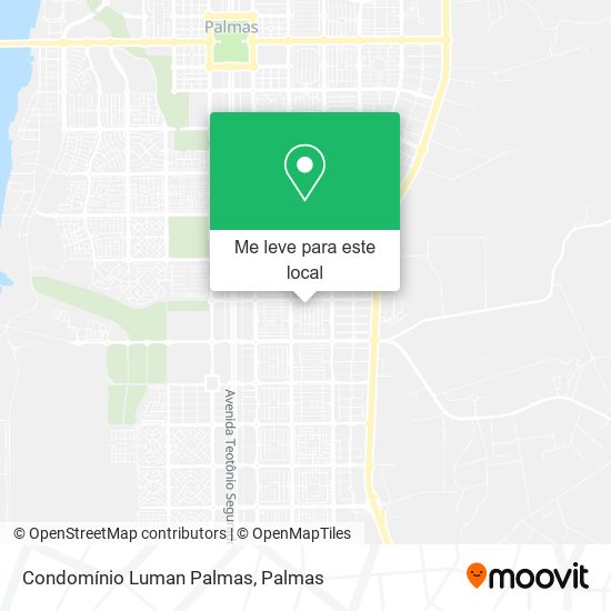 Condomínio Luman Palmas mapa