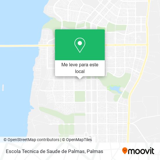 Escola Tecnica de Saude de Palmas mapa
