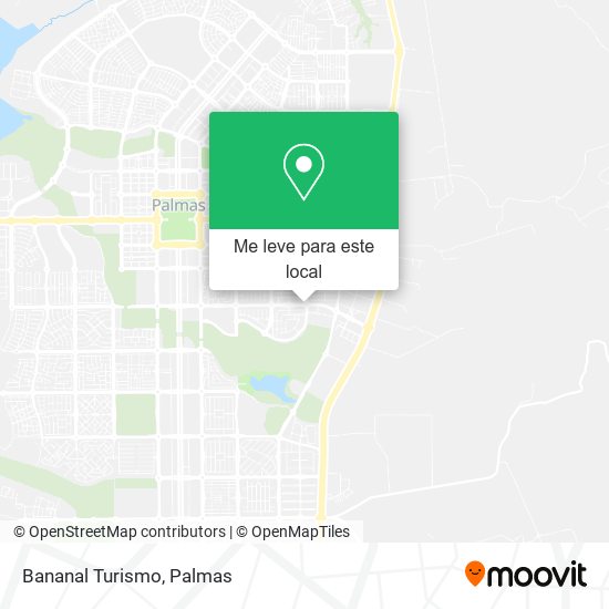 Bananal Turismo mapa