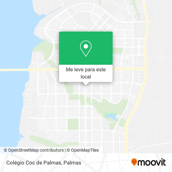 Colégio Coc de Palmas mapa