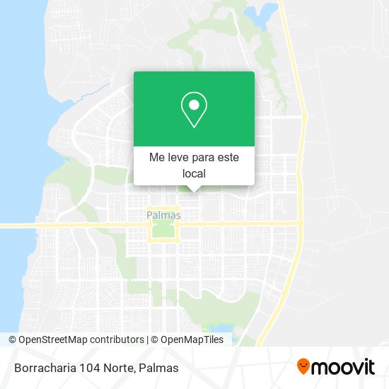 Borracharia 104 Norte mapa