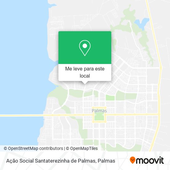 Ação Social Santaterezinha de Palmas mapa