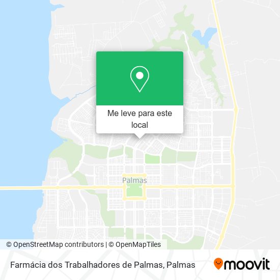 Farmácia dos Trabalhadores de Palmas mapa