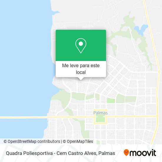 Quadra Poliesportiva - Cem Castro Alves mapa