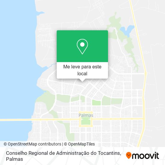 Conselho Regional de Administração do Tocantins mapa