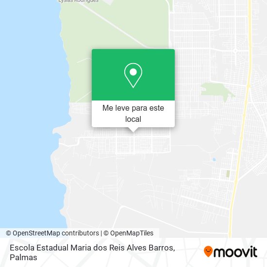 Escola Estadual Maria dos Reis Alves Barros mapa