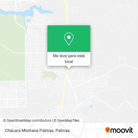 Chácara Montana Palmas mapa