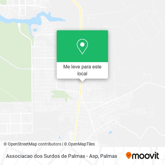 Associacao dos Surdos de Palmas - Asp mapa