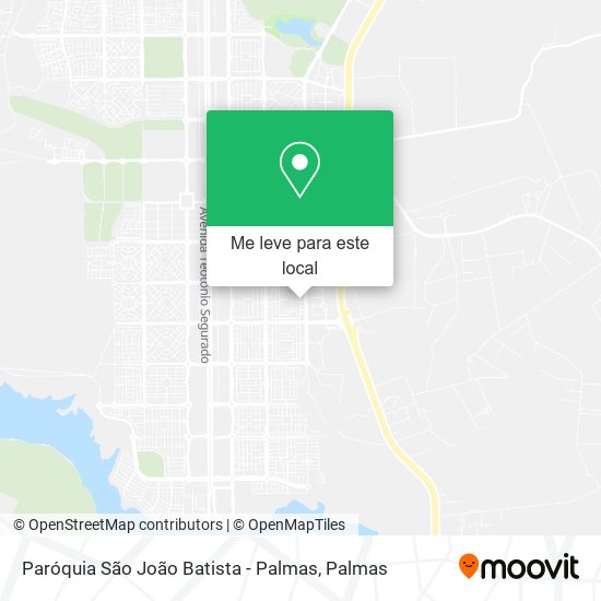 Paróquia São João Batista - Palmas mapa